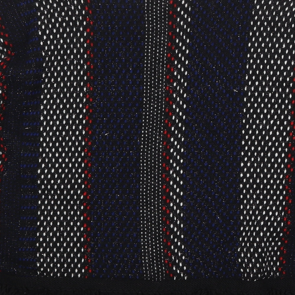 Marks and Spencer Womens Multicoloured Round Neck Striped Acrylic Pullover Jumper Size L