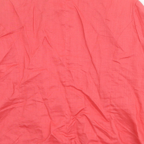 Anne Carson Womens Pink Jacket Size 2XL Zip
