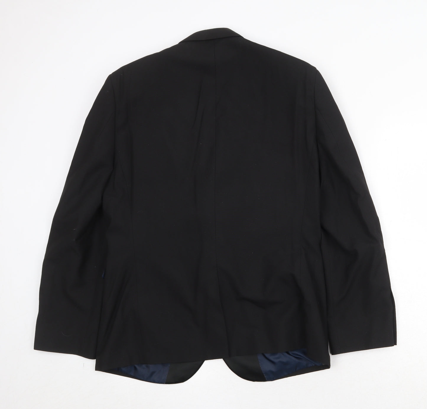 NEXT Mens Black Polyester Jacket Suit Jacket Size 42 Regular
