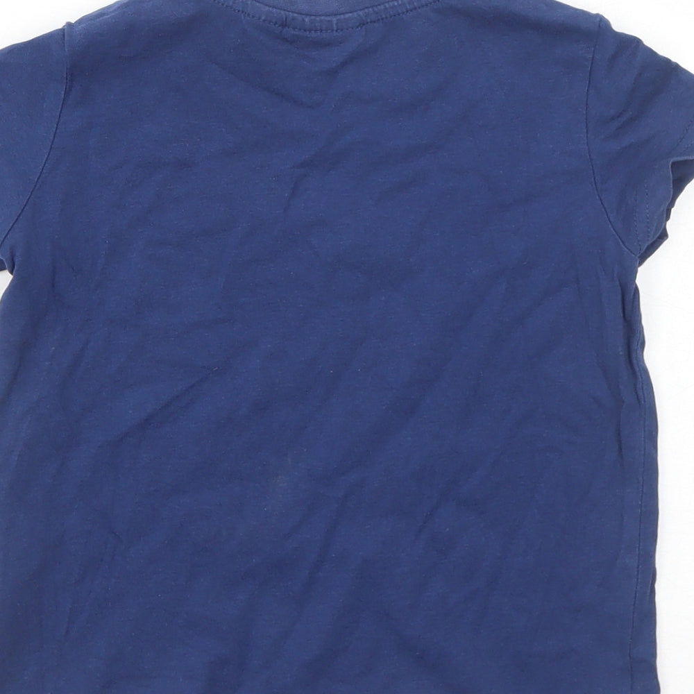 Harry Potter Boys Blue Cotton Pullover T-Shirt Size 3-4 Years Round Neck Pullover - Ravenclaw