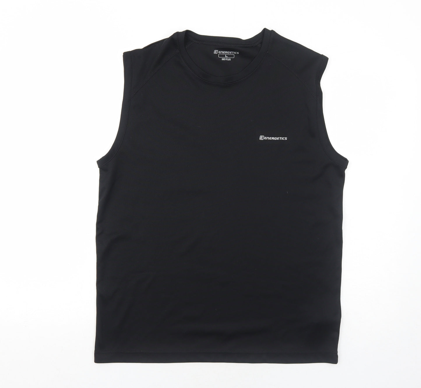 ENERGETICS Mens Black Polyester Basic Tank Size L Round Neck Pullover