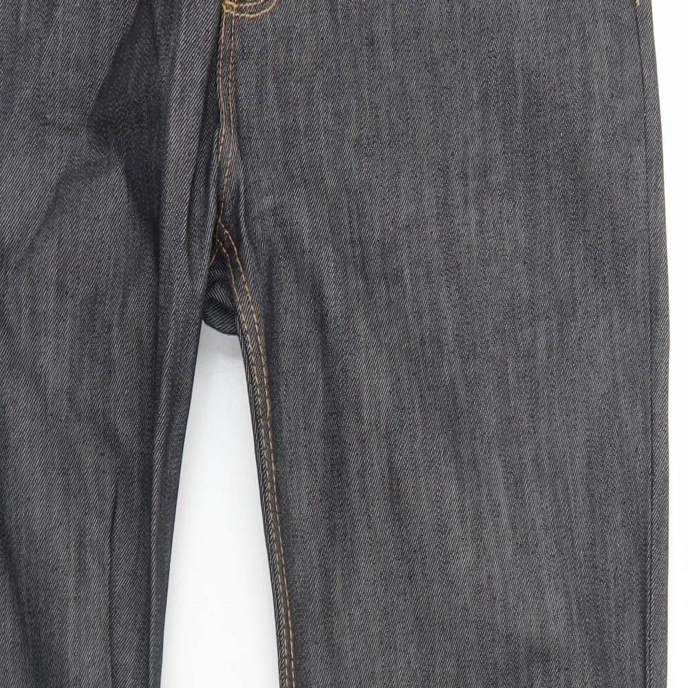 Burton Mens Black Cotton Straight Jeans Size 36 in L32 in Regular Zip