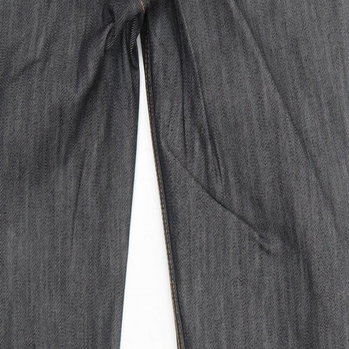 Burton Mens Black Cotton Straight Jeans Size 36 in L32 in Regular Zip