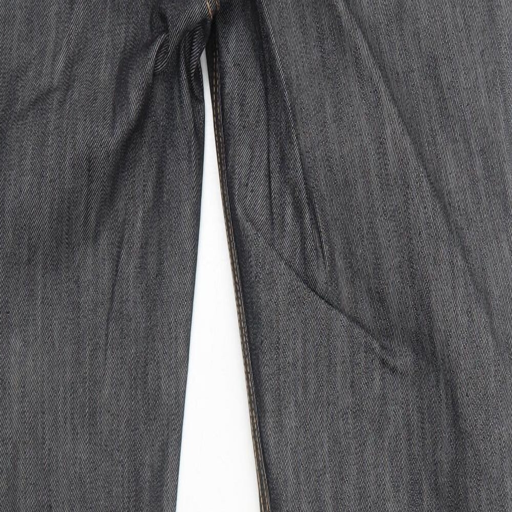 Burton Mens Black Cotton Straight Jeans Size 36 in L32 in Regular Zip