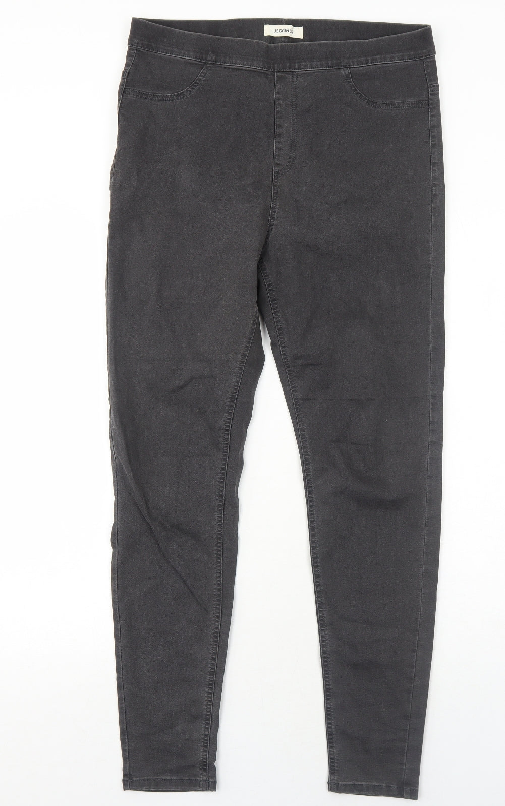 Marks and Spencer Womens Grey Cotton Jegging Jeans Size 14 Regular