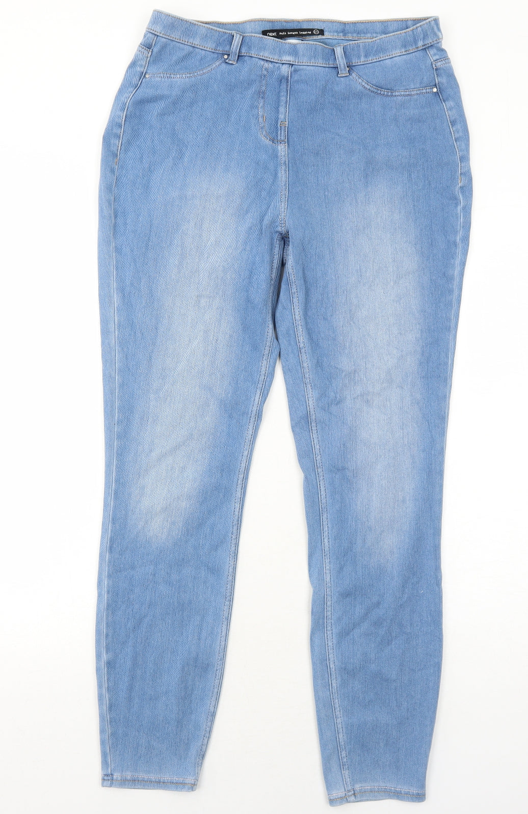 NEXT Womens Blue Cotton Skinny Jeans Size 14 Regular