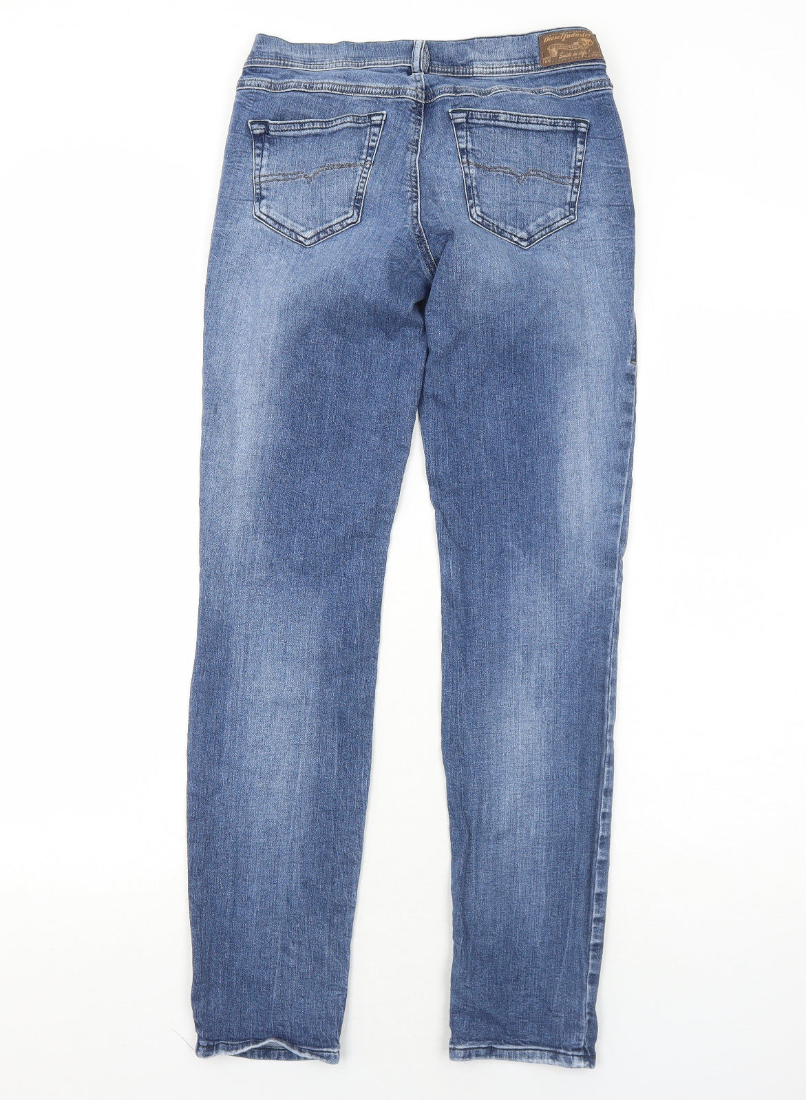 Diesel Mens Blue Cotton Straight Jeans Size 27 in L32 in Regular Zip