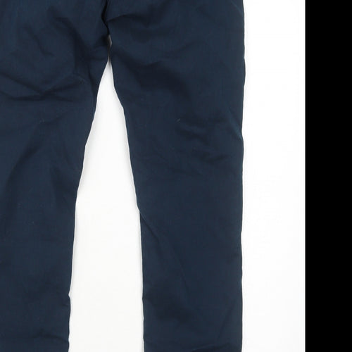 Fat Face Womens Blue Cotton Straight Jeans Size 16 Regular Zip
