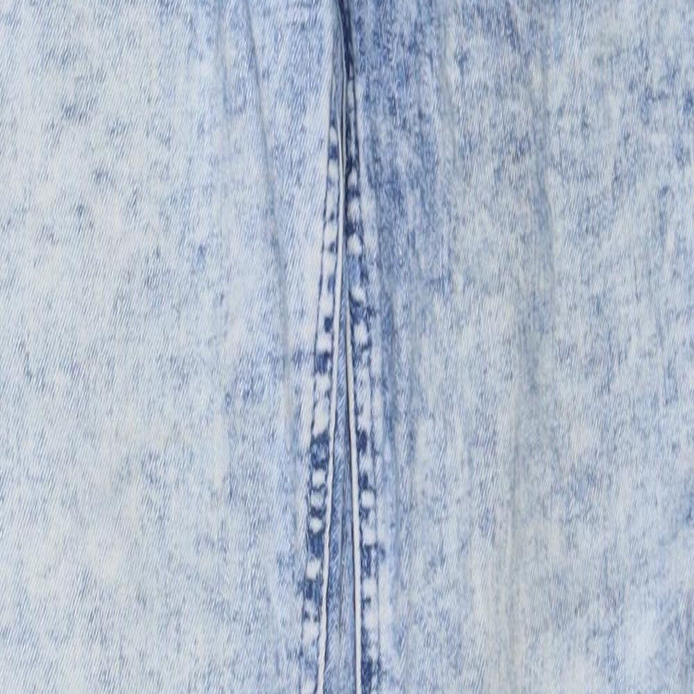 Authentic Womens Blue Cotton Skinny Jeans Size 8 Regular Zip