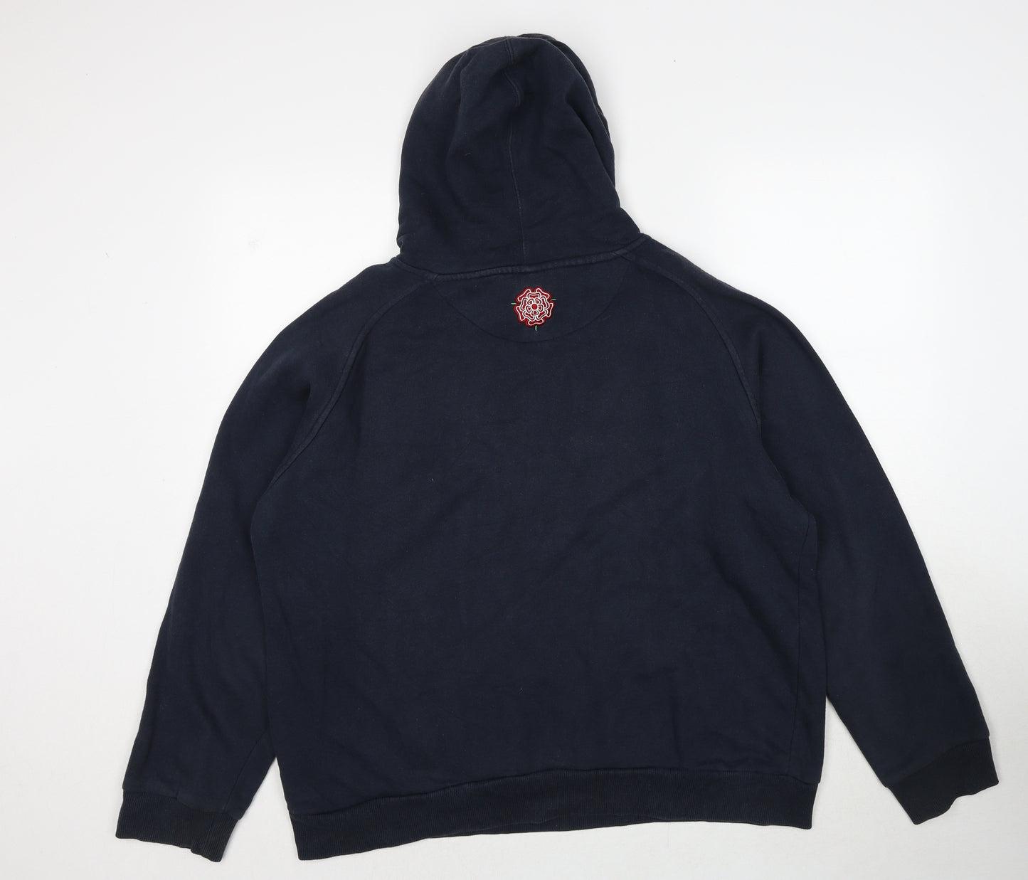 England Mens Blue Cotton Pullover Hoodie Size XL - Rugby Championship 2011