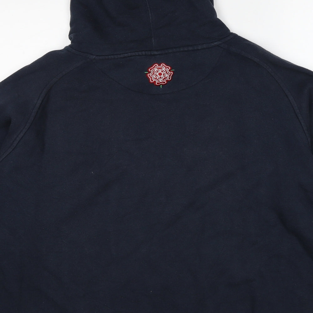 England Mens Blue Cotton Pullover Hoodie Size XL - Rugby Championship 2011