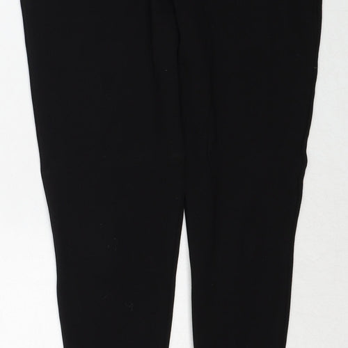 Marks and Spencer Girls Black Viscose Jegging Trousers Size 12-13 Years Regular Zip