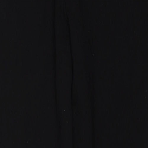 Marks and Spencer Girls Black Viscose Jegging Trousers Size 12-13 Years Regular Zip