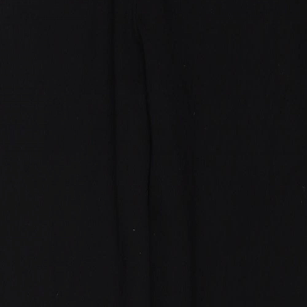 Marks and Spencer Girls Black Viscose Jegging Trousers Size 12-13 Years Regular Zip