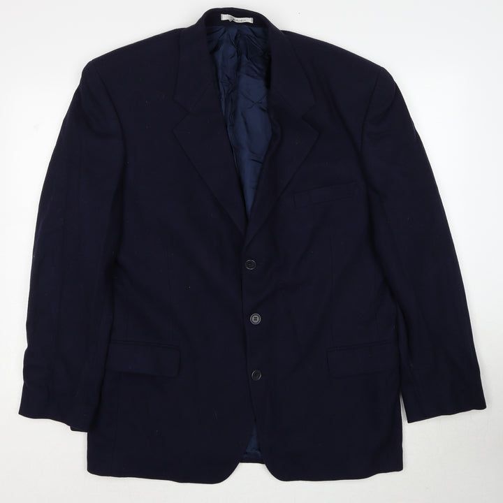 Berkertex Mens Blue Wool Jacket Suit Jacket Size 42 Regular