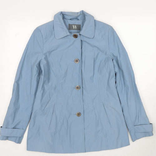 BHS Womens Blue Jacket Size 10 Zip