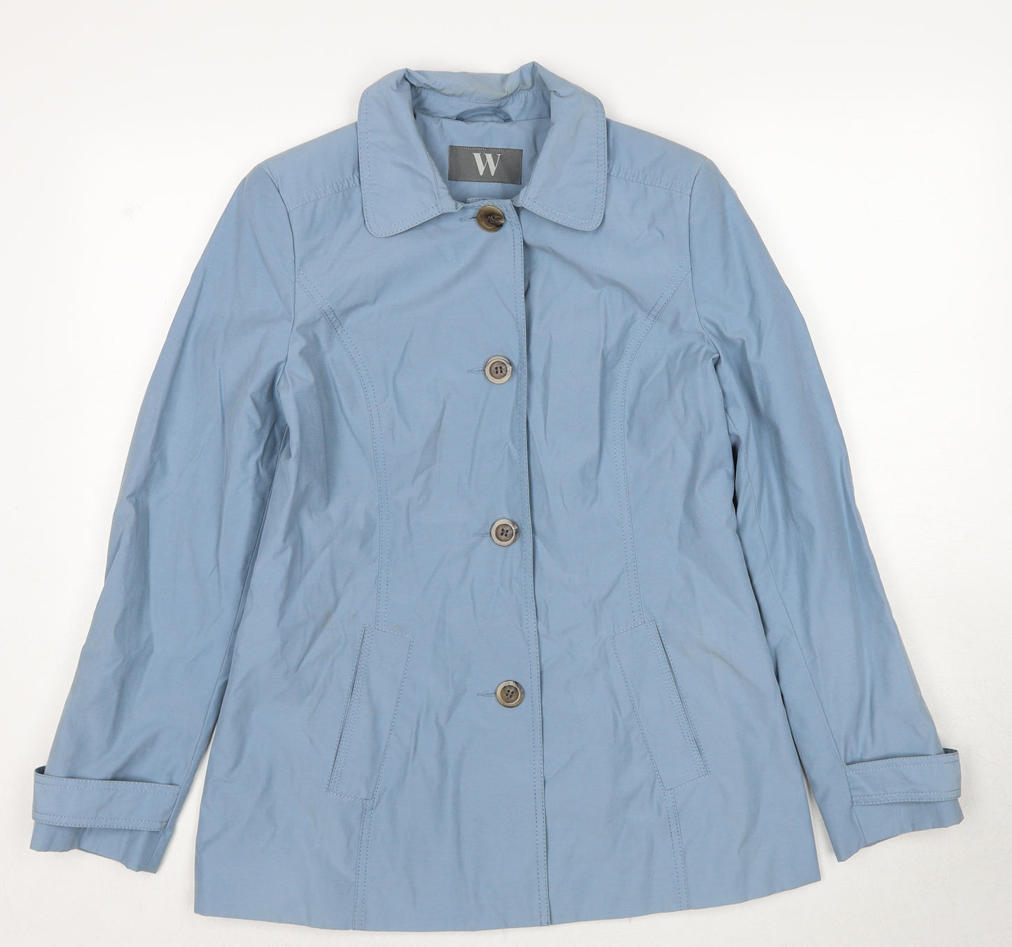 BHS Womens Blue Jacket Size 10 Zip