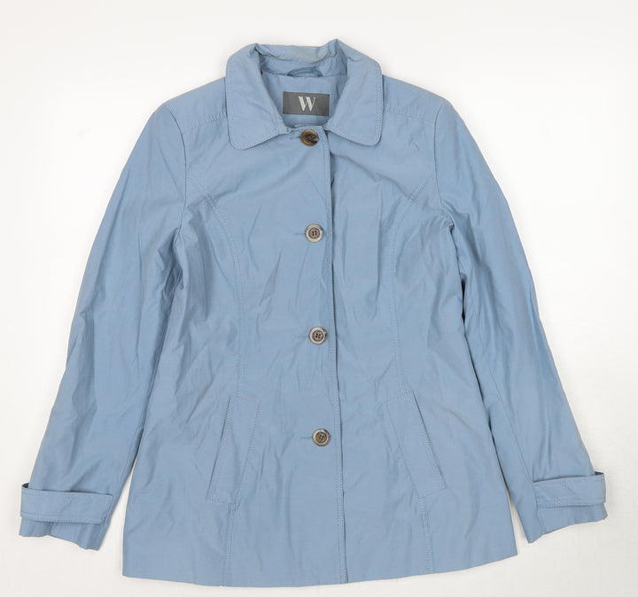 BHS Womens Blue Jacket Size 10 Zip