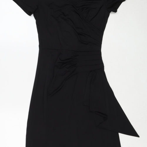 Little Buddha Womens Black Polyester Bodycon Size XS V-Neck Pullover