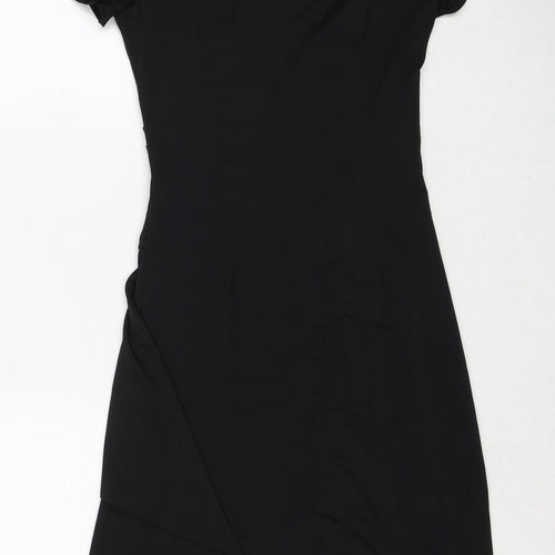 Little Buddha Womens Black Polyester Bodycon Size XS V-Neck Pullover