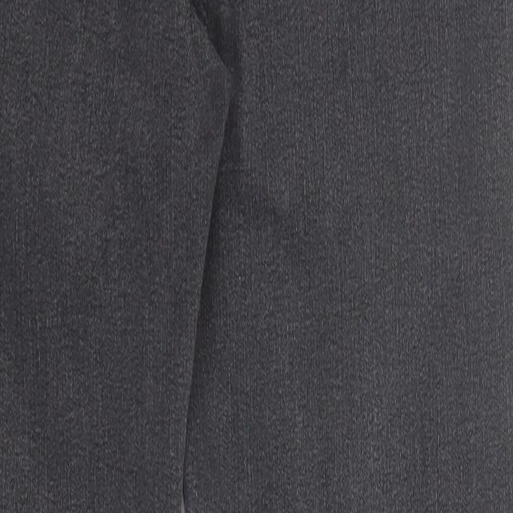 H&M Womens Black Cotton Skinny Jeans Size 12 Regular Zip