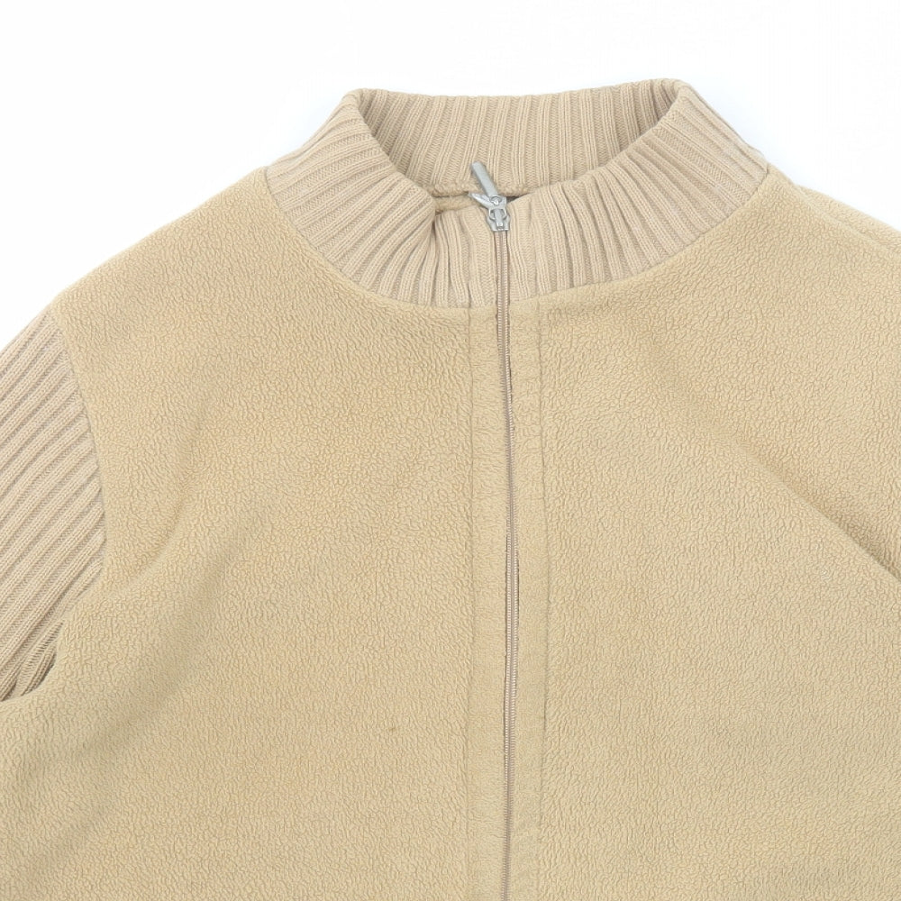 Alice Collins Womens Brown Polyester Full Zip Sweatshirt Size 18 Zip