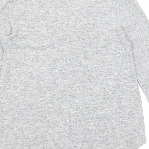 Quiz Womens Grey V-Neck Viscose Pullover Jumper Size 8