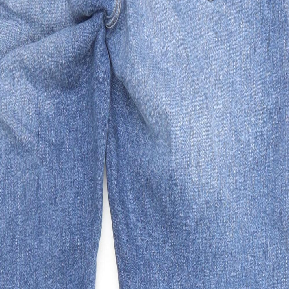 Mango Womens Blue Cotton Skinny Jeans Size 10 Regular Zip