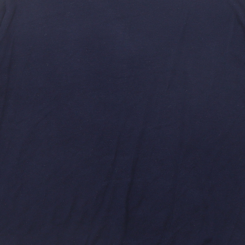 Marks and Spencer Womens Blue Round Neck Acrylic Pullover Jumper Size M