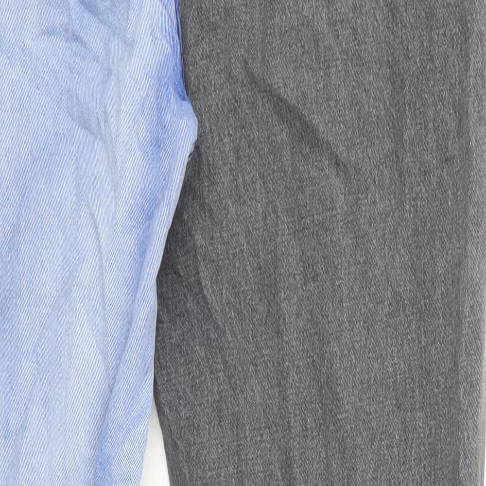 Boohoo Womens Black Cotton Straight Jeans Size 10 Regular Zip