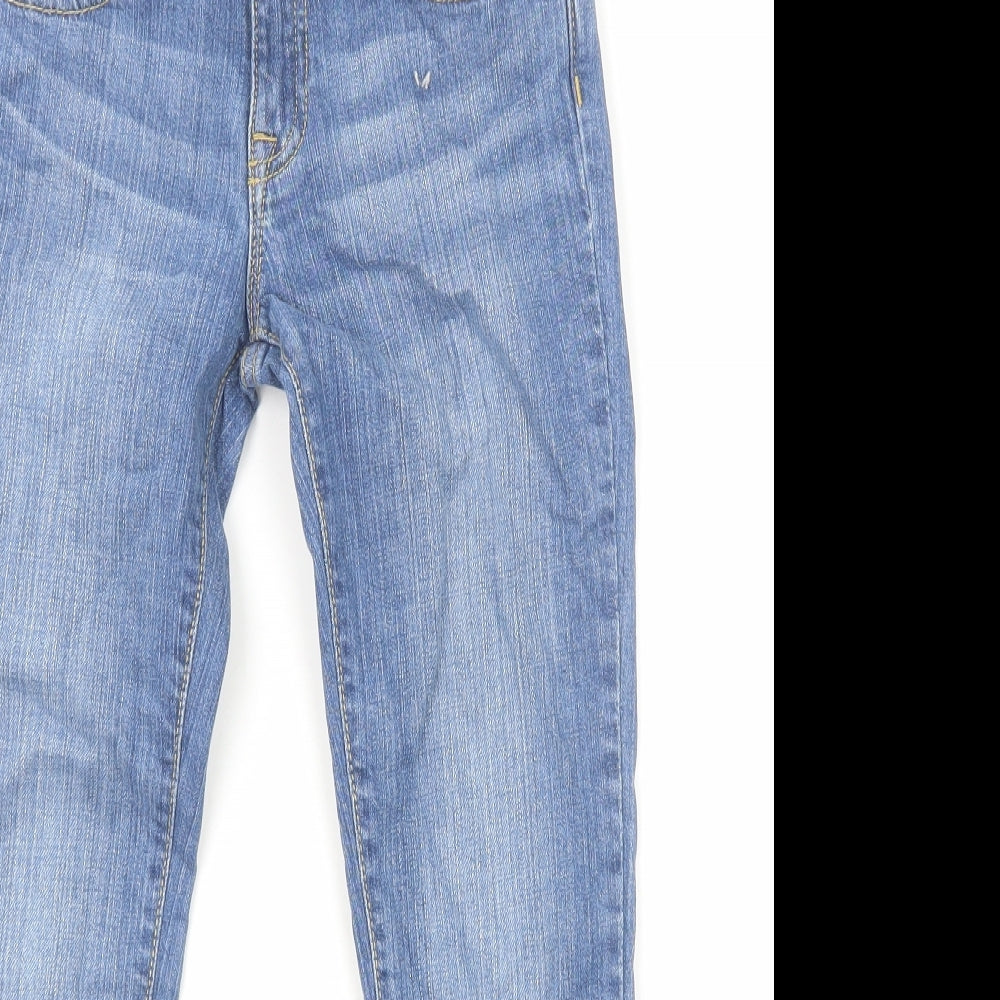 Gap Boys Blue Coir Skinny Jeans Size 8-9 Years Regular Zip