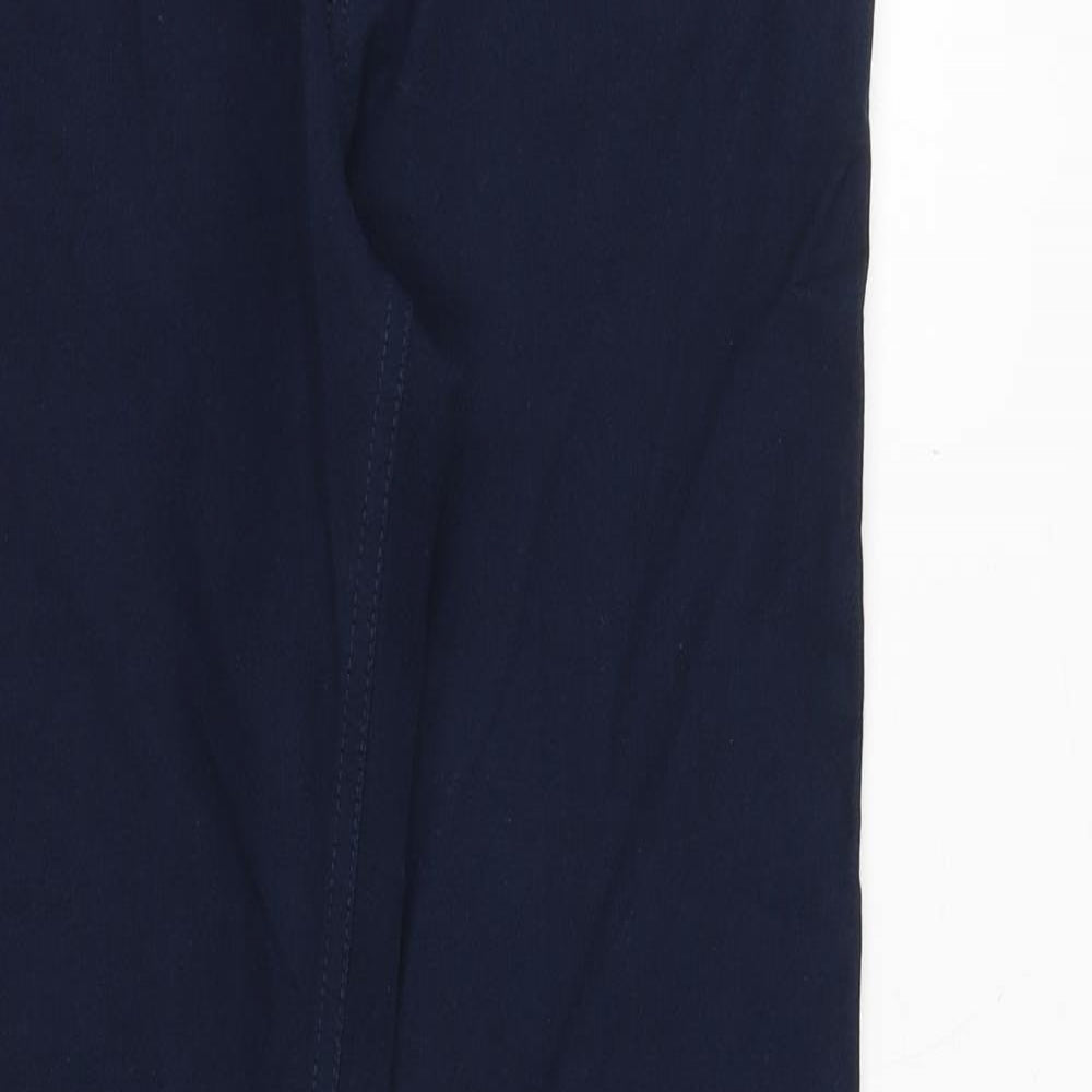 Jigsaw Womens Blue Cotton Straight Jeans Size 8 Regular Zip