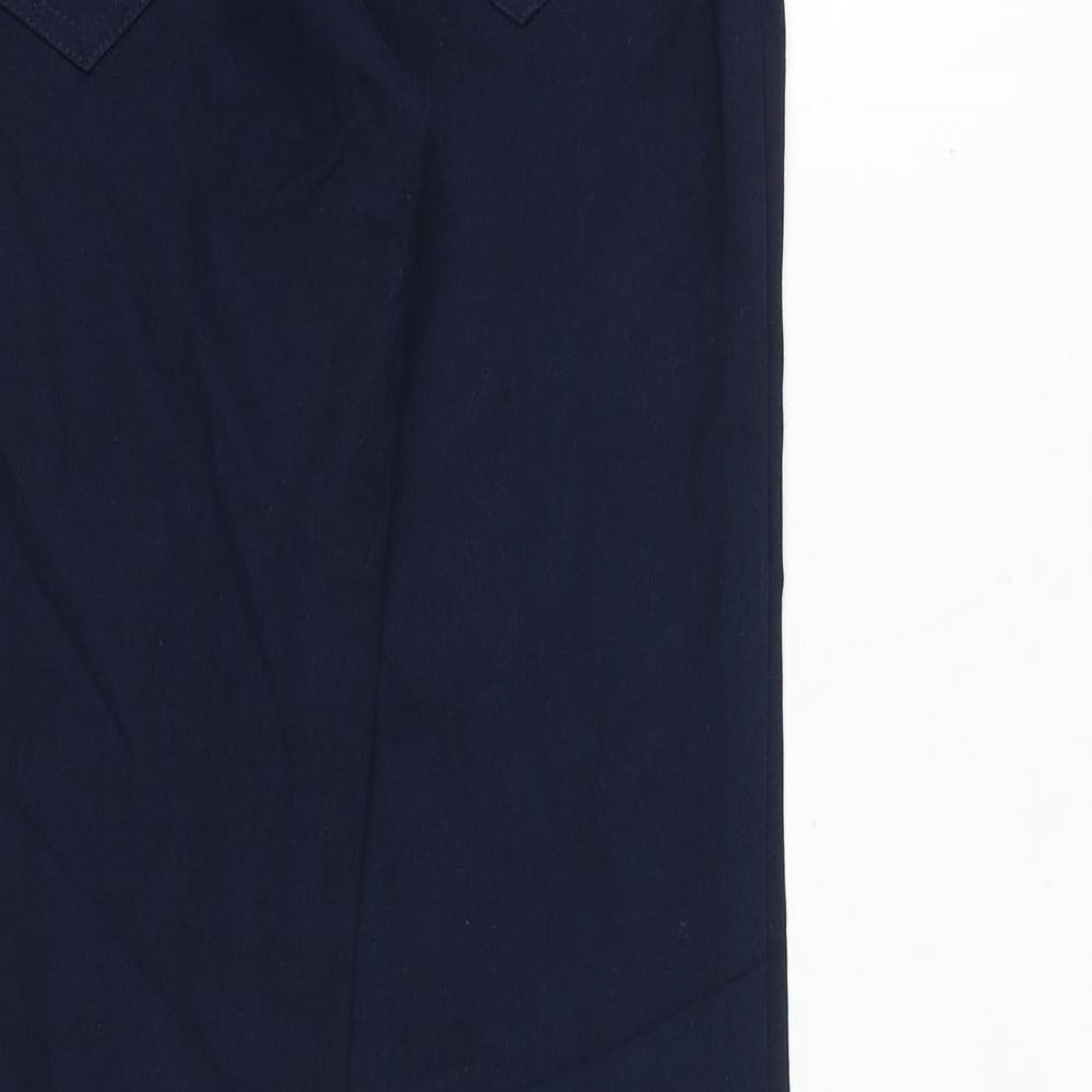 Jigsaw Womens Blue Cotton Straight Jeans Size 8 Regular Zip