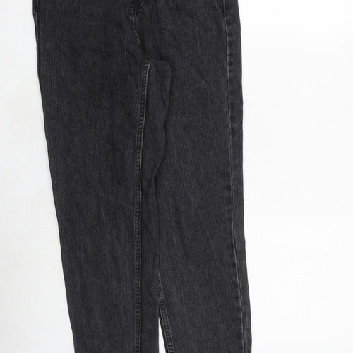 Topshop Womens Grey Cotton Skinny Jeans Size 28 in Regular Zip