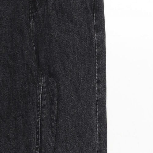Topshop Womens Grey Cotton Skinny Jeans Size 28 in Regular Zip