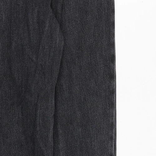 Topshop Womens Grey Cotton Skinny Jeans Size 28 in Regular Zip