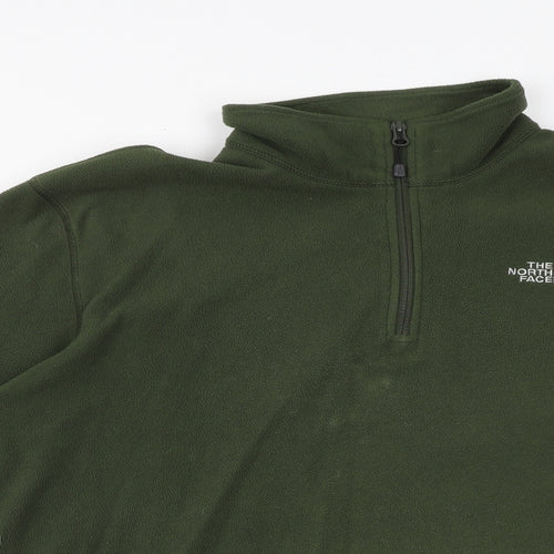 The North Face Mens Green Polyester Pullover Sweatshirt Size XL