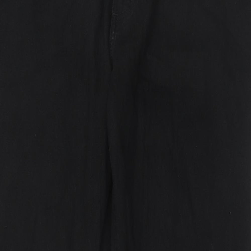 HERO Mens Black Cotton Straight Jeans Size 36 in L30 in Regular Zip