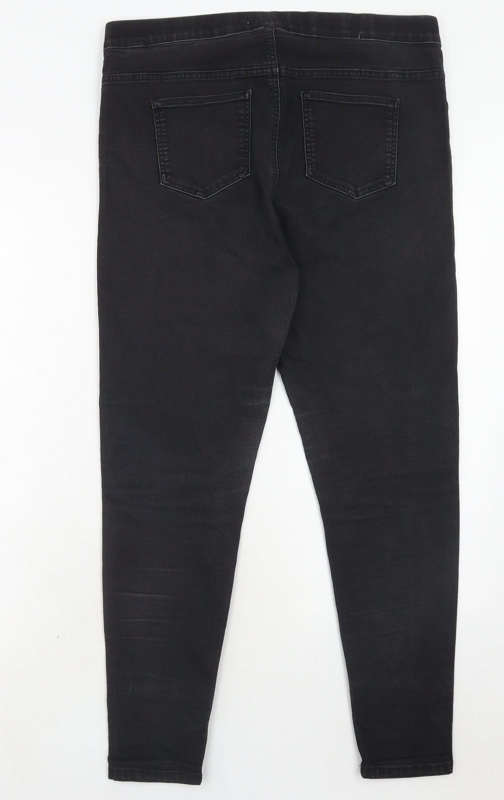 Marks and Spencer Womens Black Cotton Jegging Jeans Size 16 Regular