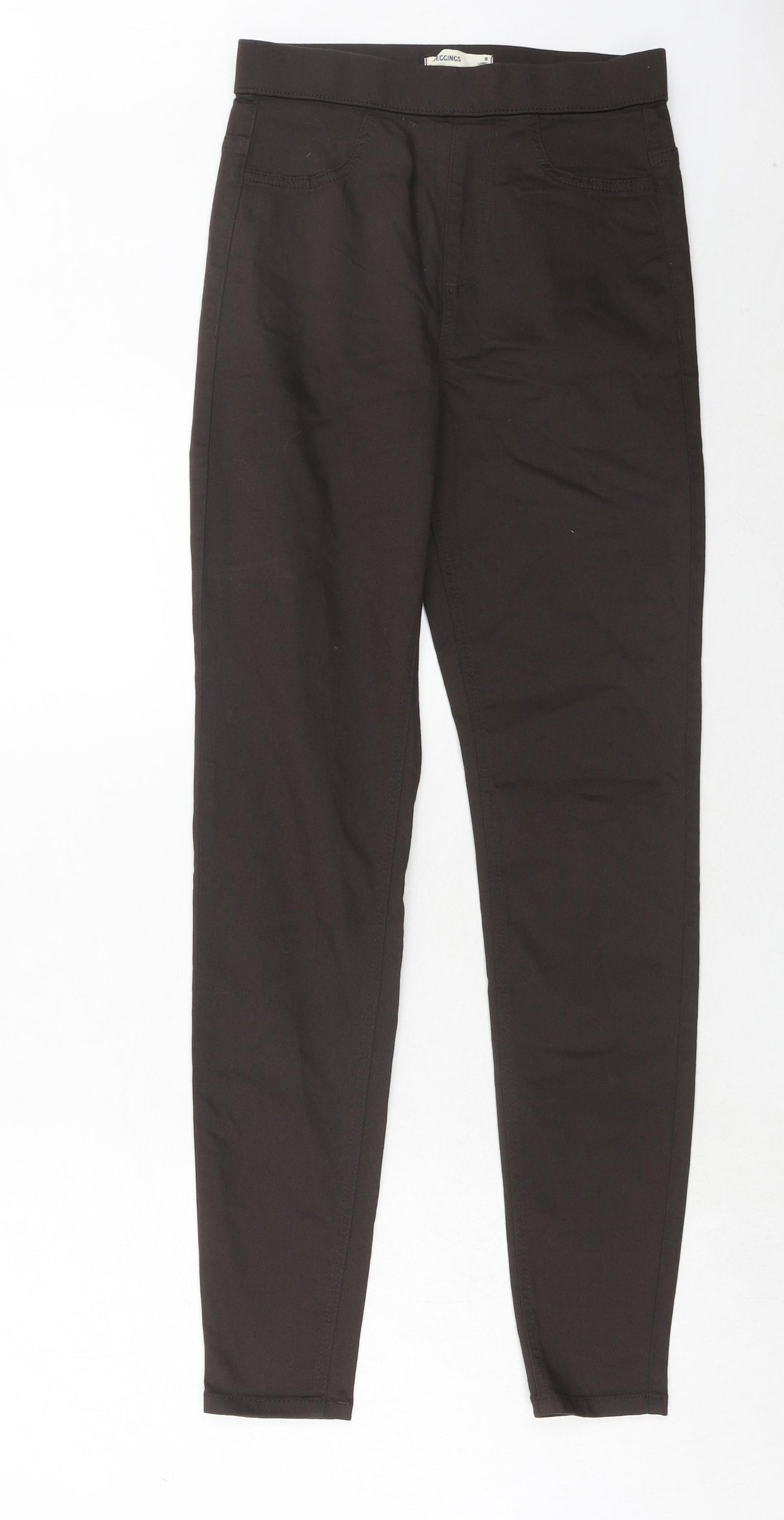 Marks and Spencer Womens Brown Cotton Jegging Jeans Size 8 Regular