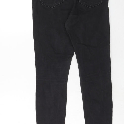 ASOS Womens Black Cotton Skinny Jeans Size 31 in L32 in Regular Zip