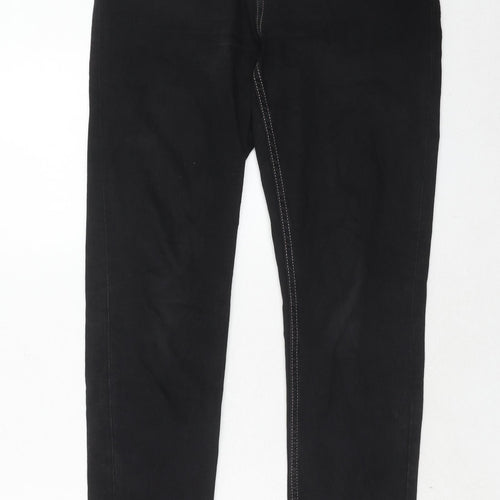 ESMARA Womens Black Cotton Skinny Jeans Size 14 Regular Zip