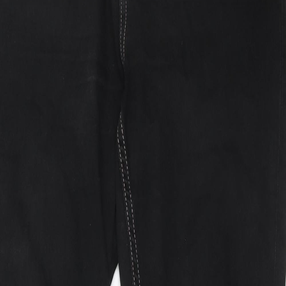 ESMARA Womens Black Cotton Skinny Jeans Size 14 Regular Zip