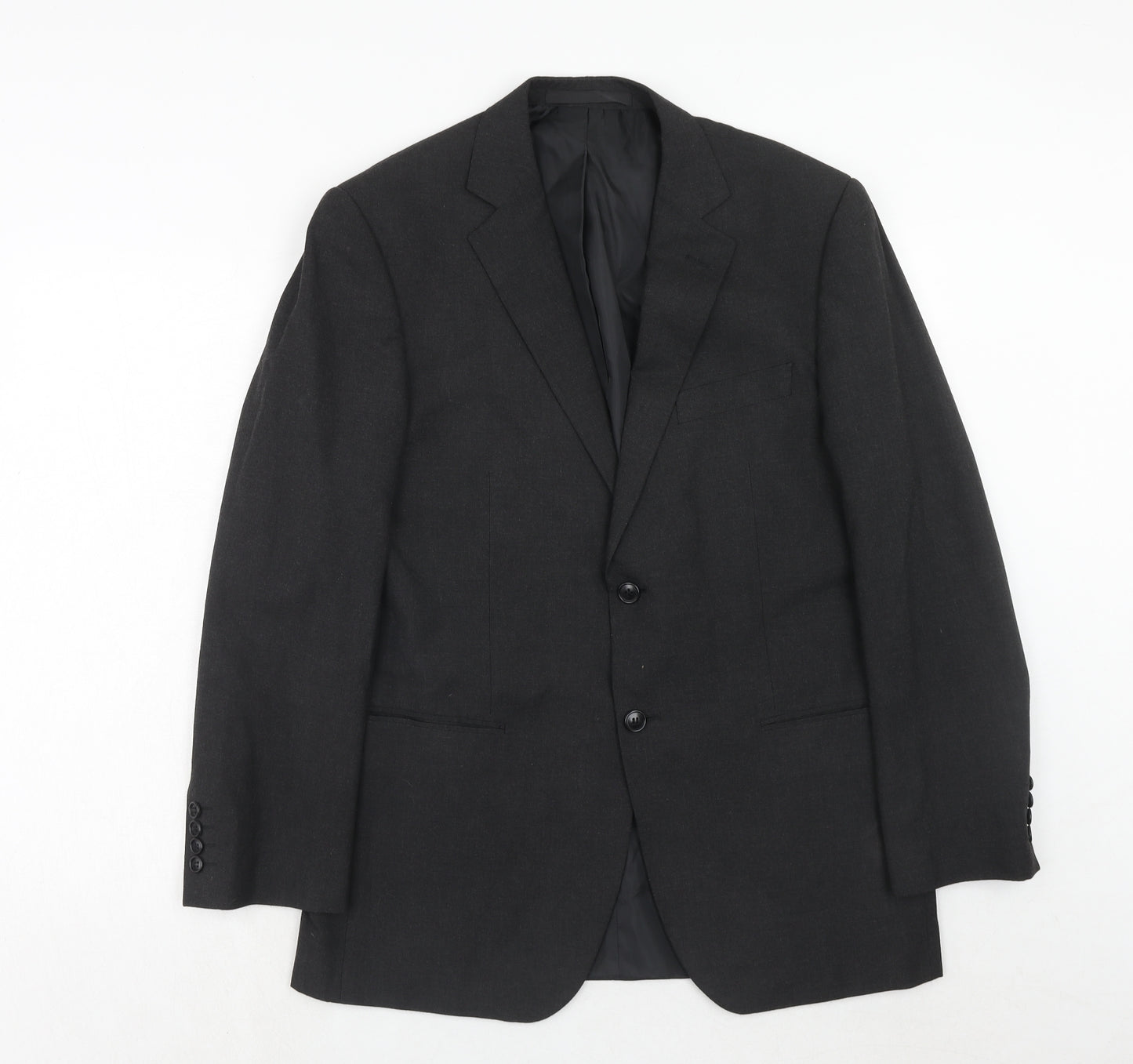 Marks and Spencer Mens Grey Polyester Jacket Suit Jacket Size 40 Regular