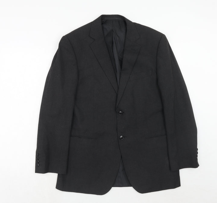 Marks and Spencer Mens Grey Polyester Jacket Suit Jacket Size 40 Regular