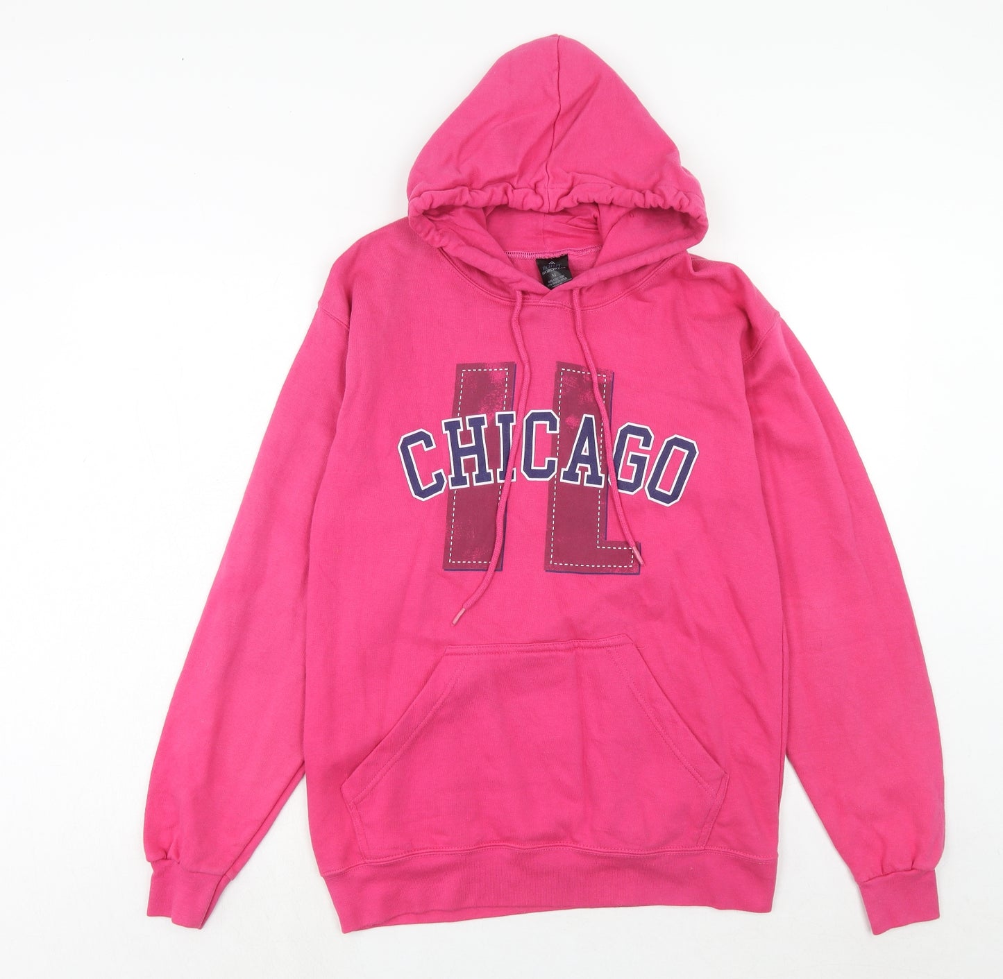 Point Sportswear Womens Pink Cotton Pullover Hoodie Size M Pullover - Chicago