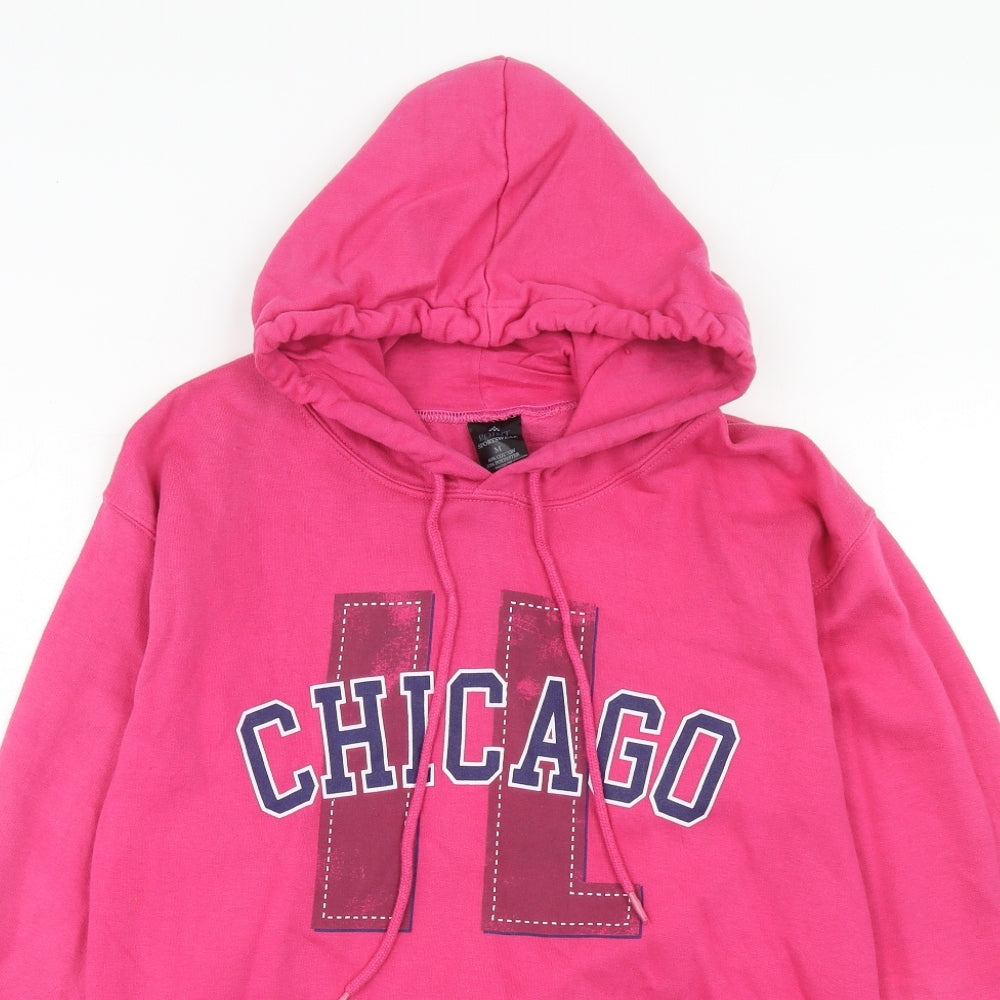 Point Sportswear Womens Pink Cotton Pullover Hoodie Size M Pullover - Chicago