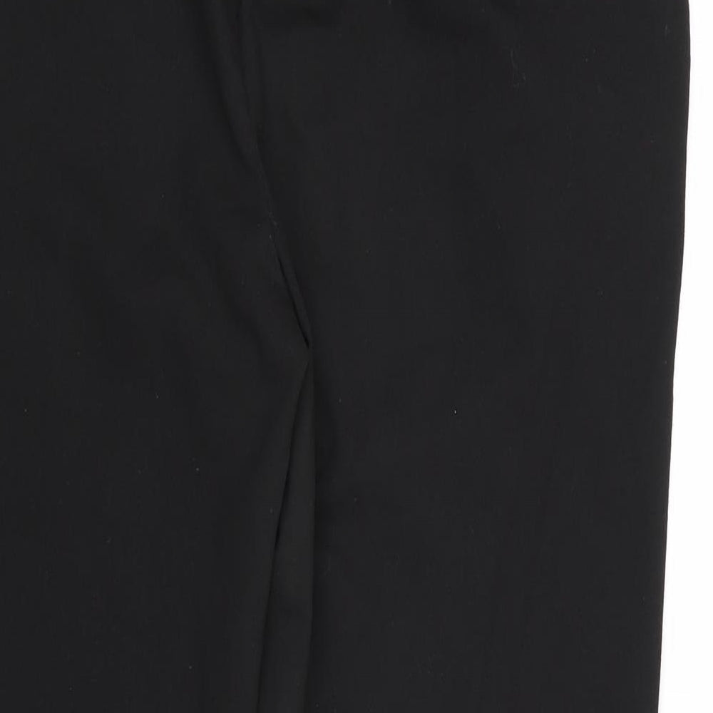 NEXT Womens Black Polyester Dress Pants Trousers Size 14 Regular Zip