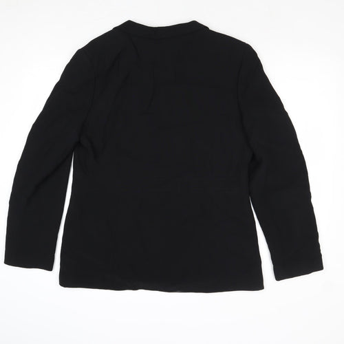 Episode Womens Black Acetate Jacket Blazer Size 16