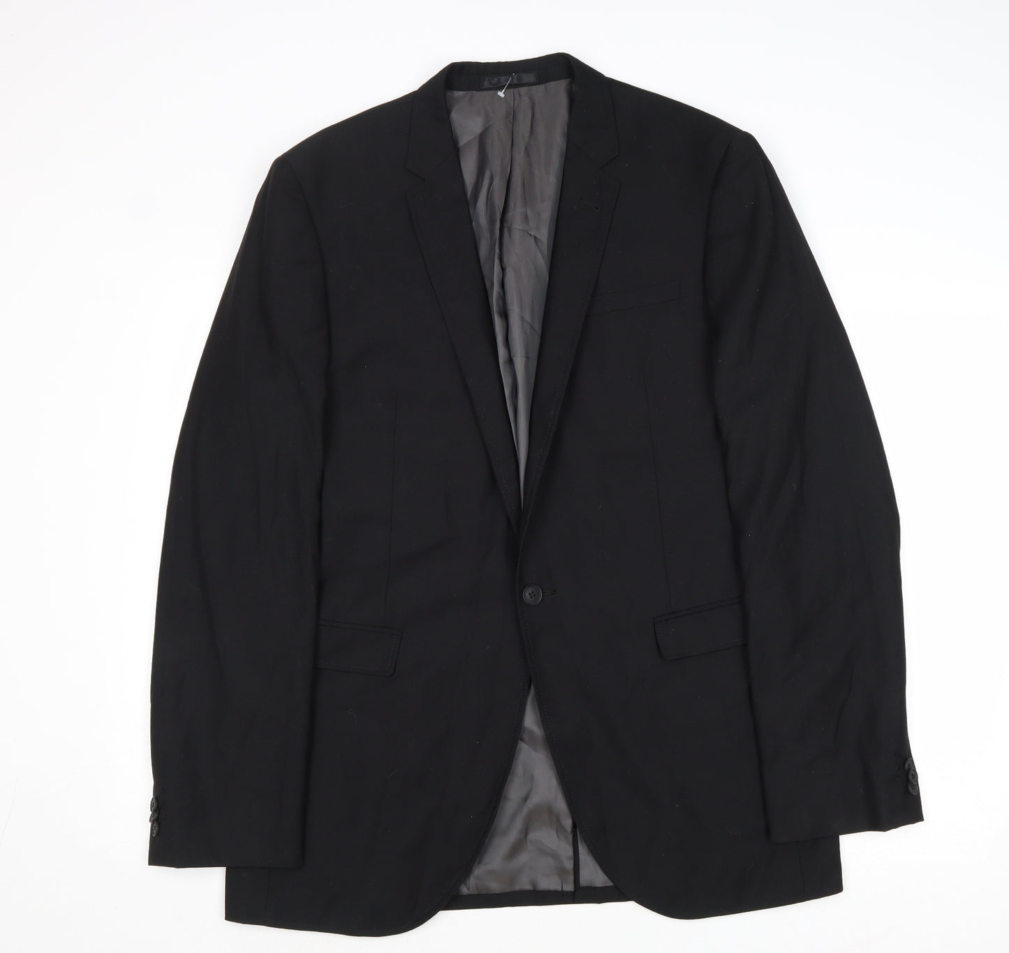 Butler & Webb Mens Black Polyester Jacket Suit Jacket Size 40 Regular